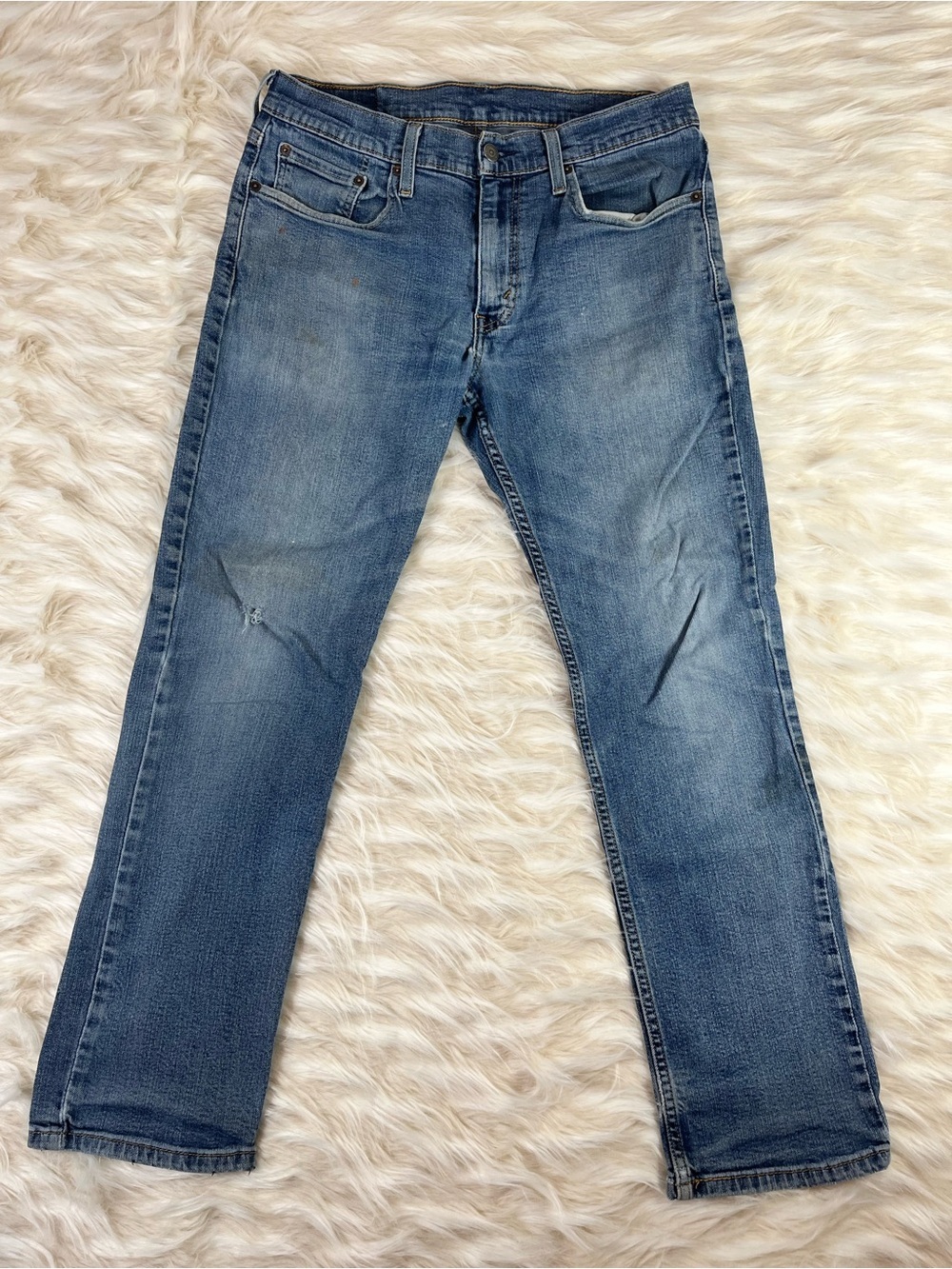 Levis 514 Western Jeans Men's 32x30 Straight Leg Light Wash